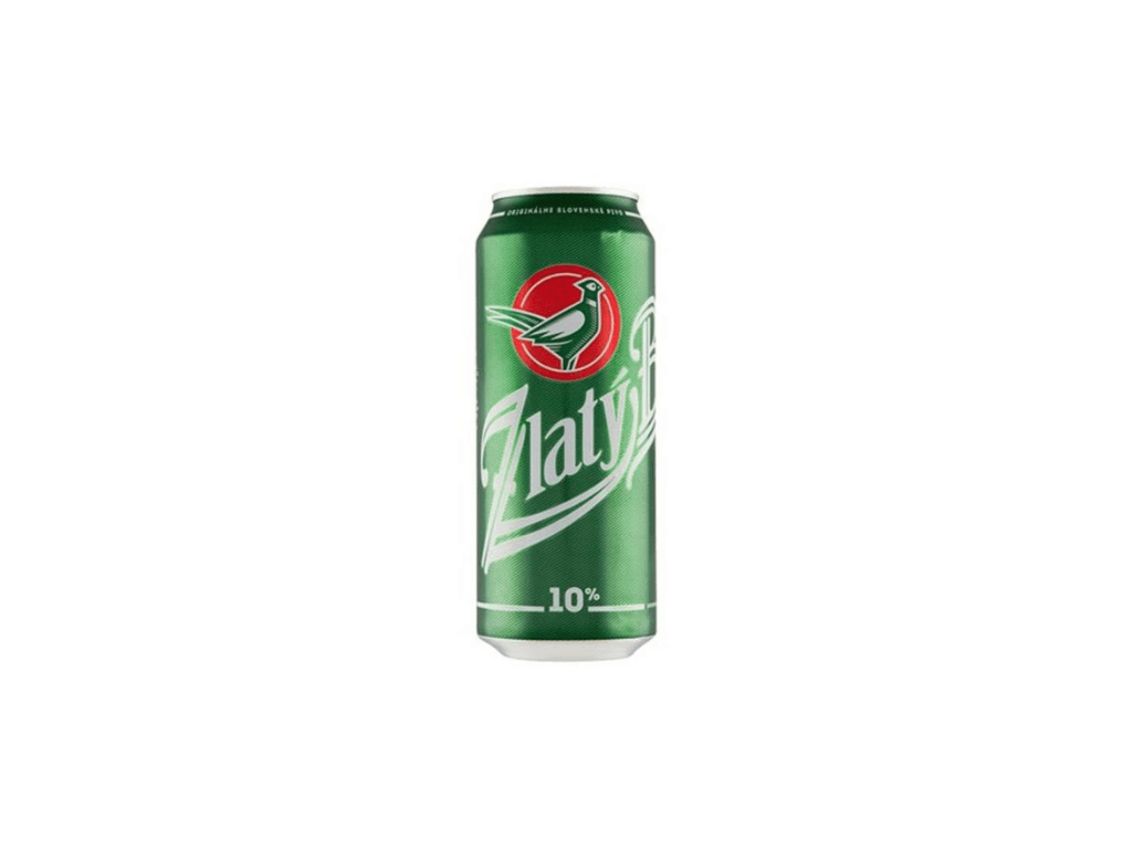 Zlatý Bažant 10% svetlé výčapné pivo 500 ml plech