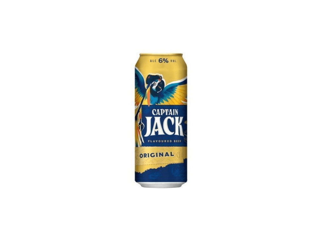 Captain Jack špeciálny ležiak svetlý s chuťou Original 500ml plech